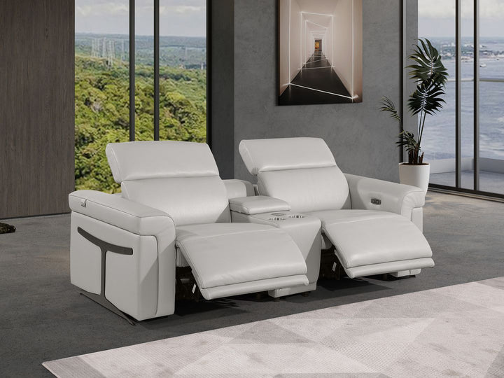 1126 - 3-Piece Modular Power Reclining Loveseat In With 2 Power Recliners &amp; Power Headrests