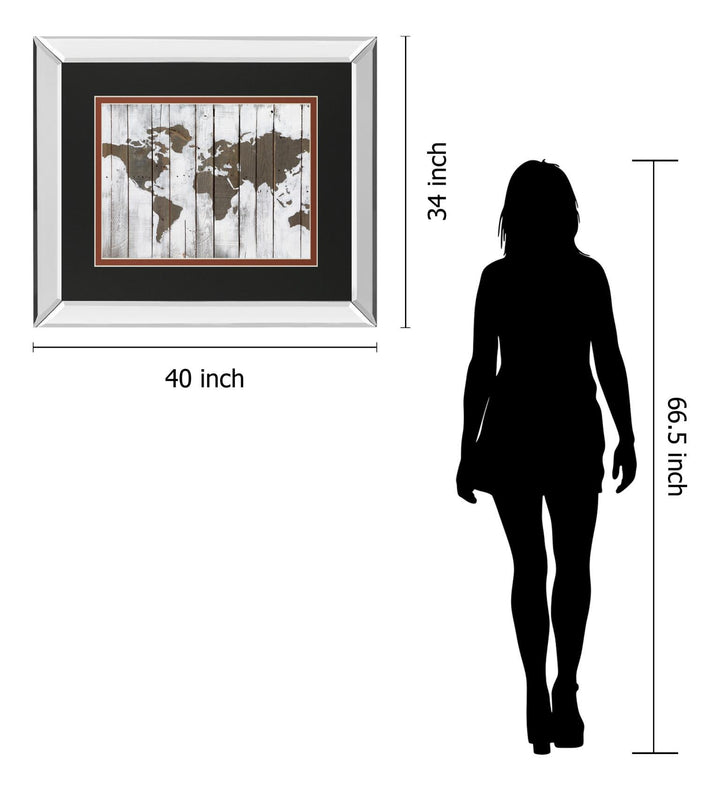 Hearthered World By Bassin Mirrored Frame - Dark Brown