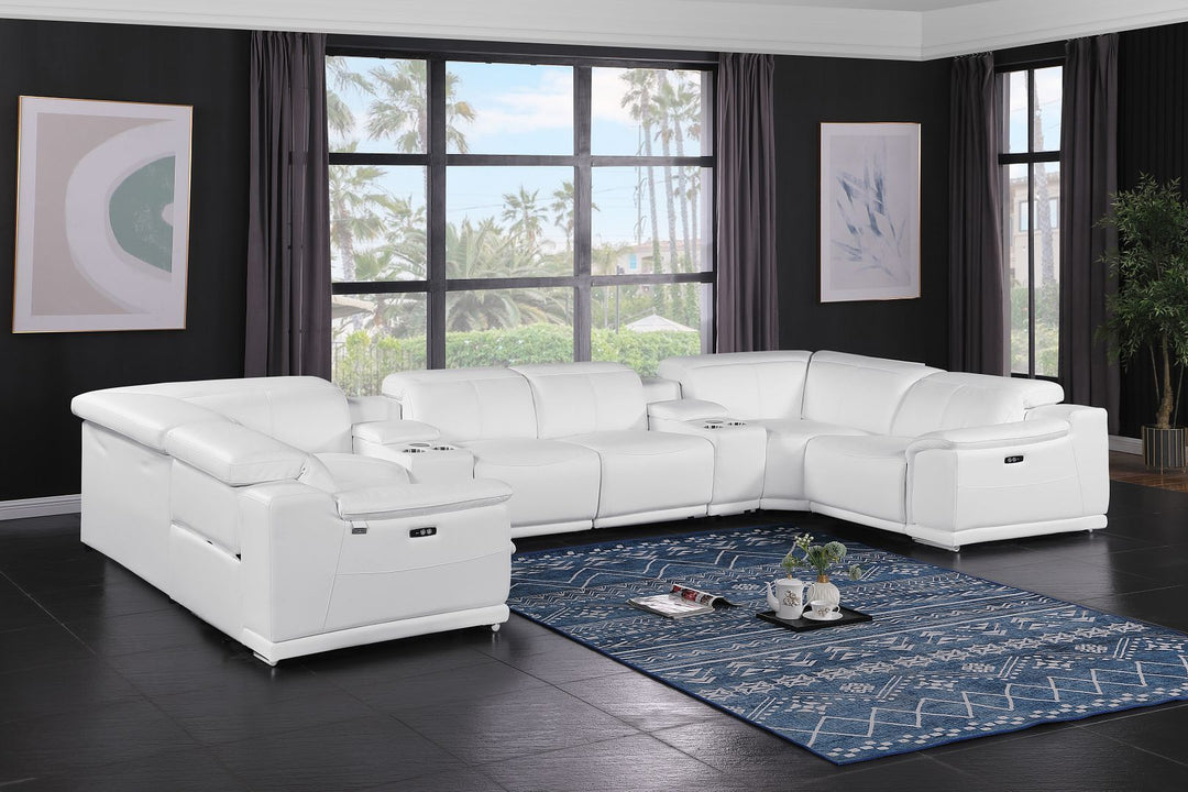 9762 - 8-Piece U-Shaped Sectional Sofa With 2 Power Recliners