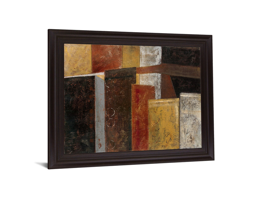 Burnished Geometry - 28" x 34" Framed Wall Art