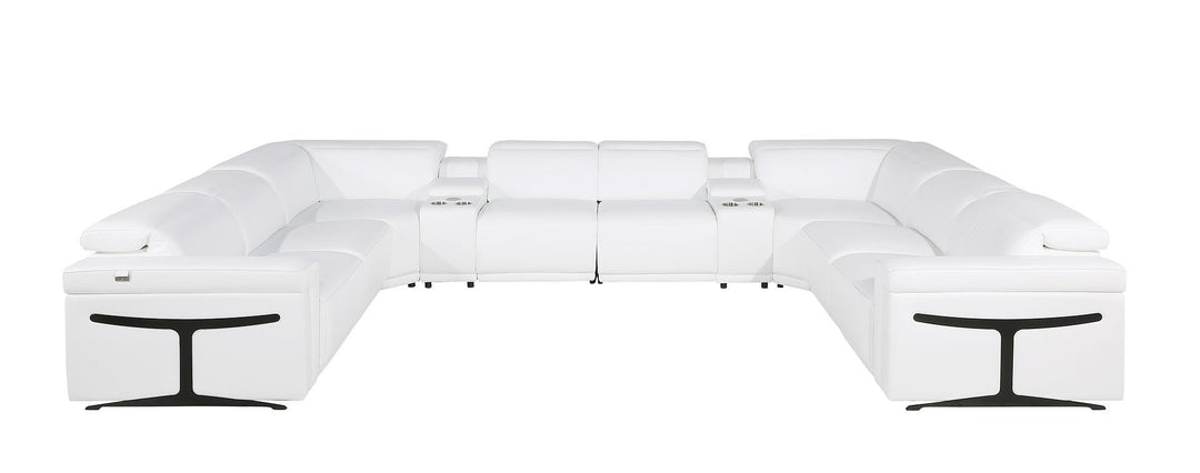 1126 - 10-Piece U-Shaped Sectional Sofa In With 4 Power Recliners &amp; Power Headrests