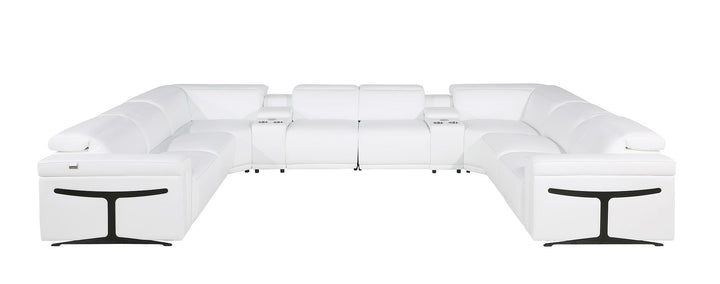 1126 - 10-Piece U-Shaped Sectional Sofa In With 4 Power Recliners &amp; Power Headrests