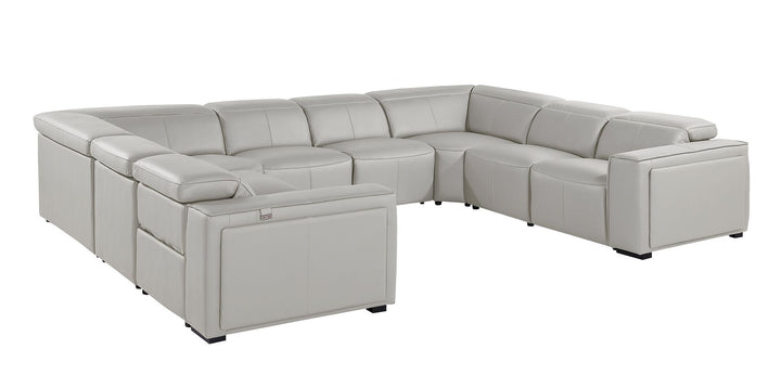 1224 - 8-Piece U-Shaped Sectional Sofa In With 4 Power Recliners &amp; Power Headrests