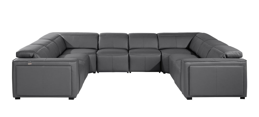 1224 - 8-Piece U-Shaped Sectional Sofa In With 4 Power Recliners &amp; Power Headrests