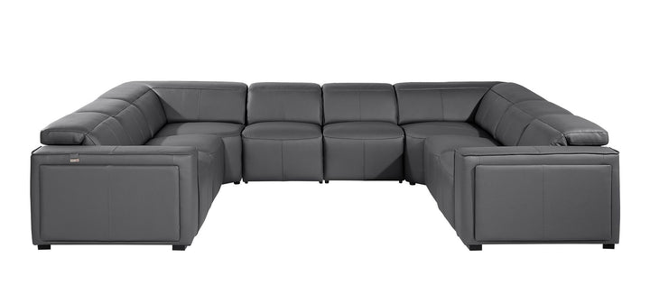 1224 - 8-Piece U-Shaped Sectional Sofa In With 4 Power Recliners &amp; Power Headrests