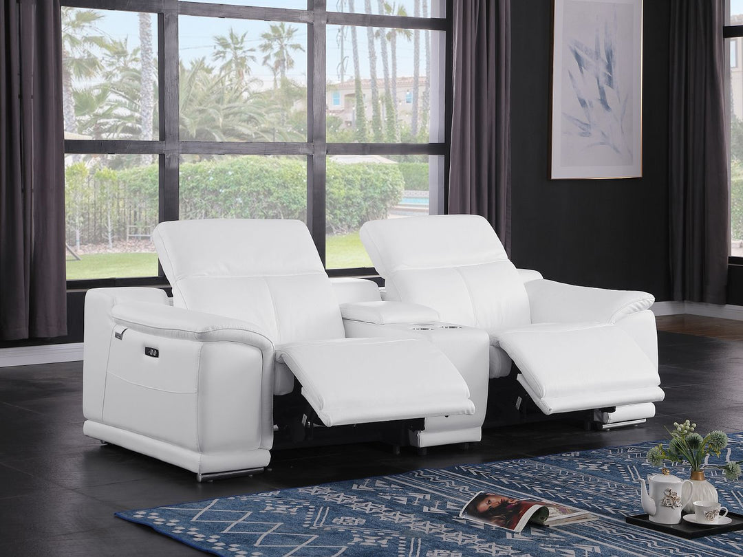 9762 - 3-Piece Modular Power Reclining Console Loveseat With 2 Power Recliners In