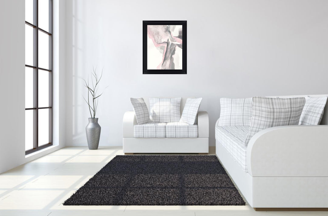Dusky Petal Drift - 28" x 34" Framed Wall Art