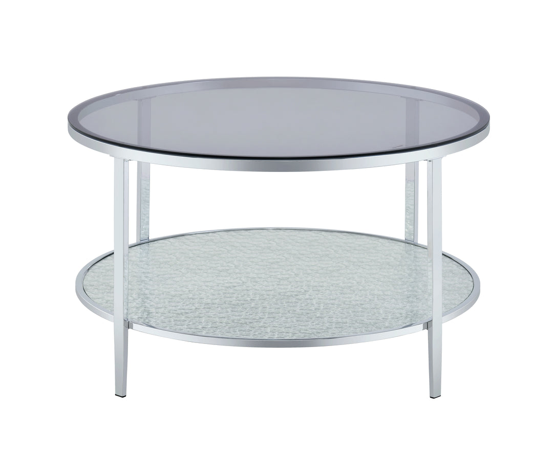 Frostine - Round Coffee Table - Silver