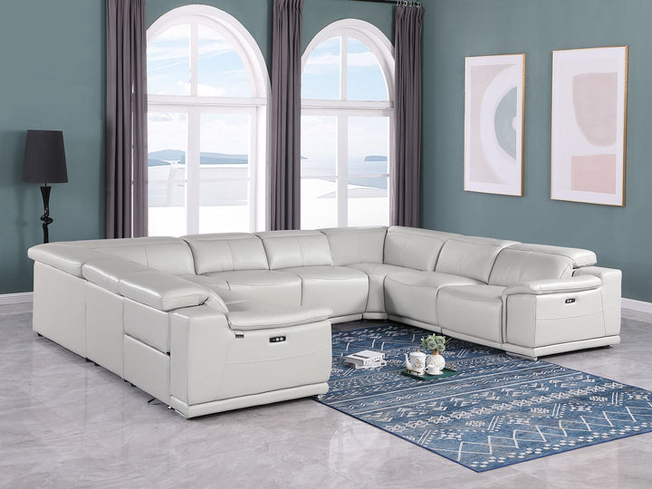 9762 - 8-Piece U-Shaped Sectional Sofa With 4 Power Recliners