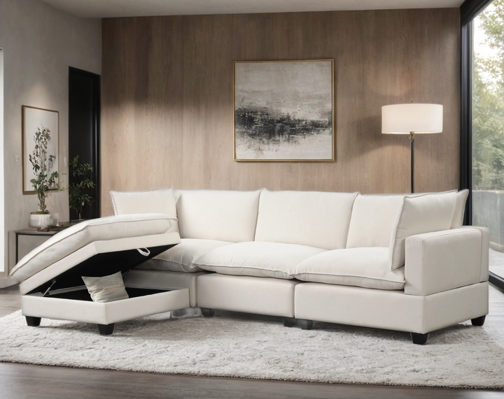 Cloud2 Sand Linen Modular Sectional