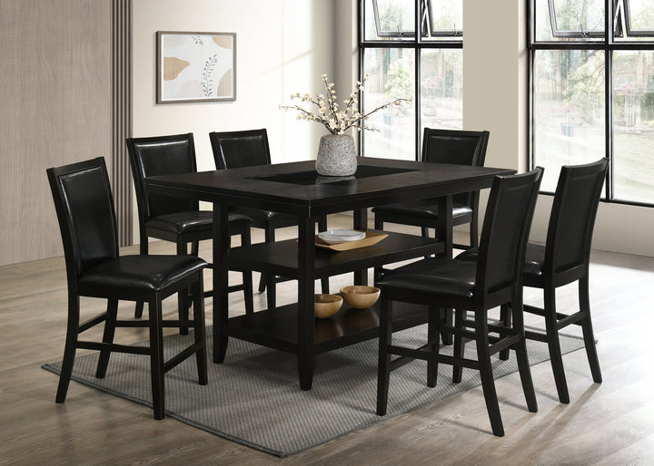 CondorPU Black - Counter Height Table &amp; 6 Chairs