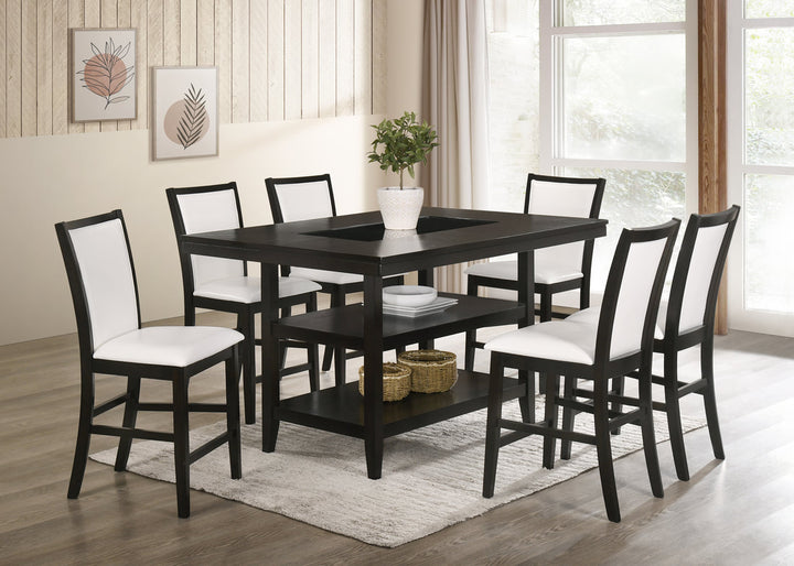 Condor White - Counter Height Table &amp; 6 Chairs