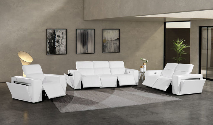 1224 - 6-Piece Modular Power Reclining Sofa, Loveseat &amp; Chair Set In With 5 Power Recliners &amp; Power Headrests