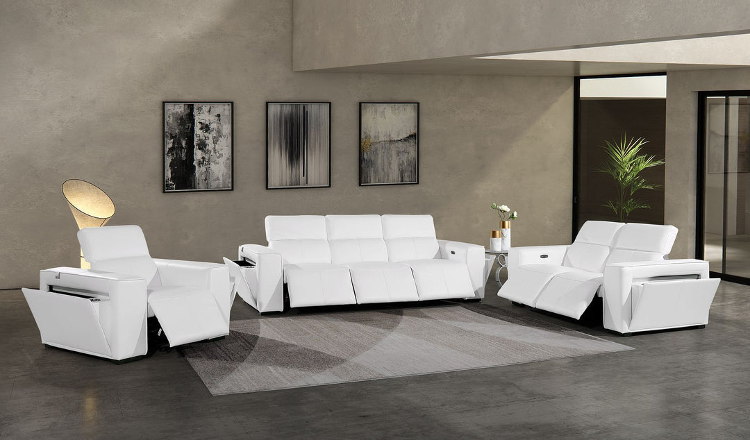1224 - 6-Piece Modular Power Reclining Sofa, Loveseat &amp; Chair Set In With 6 Power Recliners &amp; Power Headrests