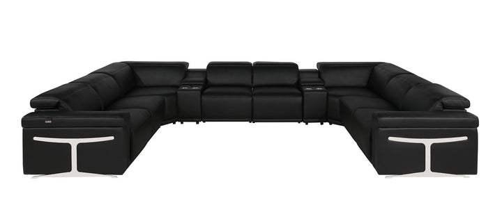 1126 - 10-Piece U-Shaped Sectional Sofa In With 4 Power Recliners &amp; Power Headrests