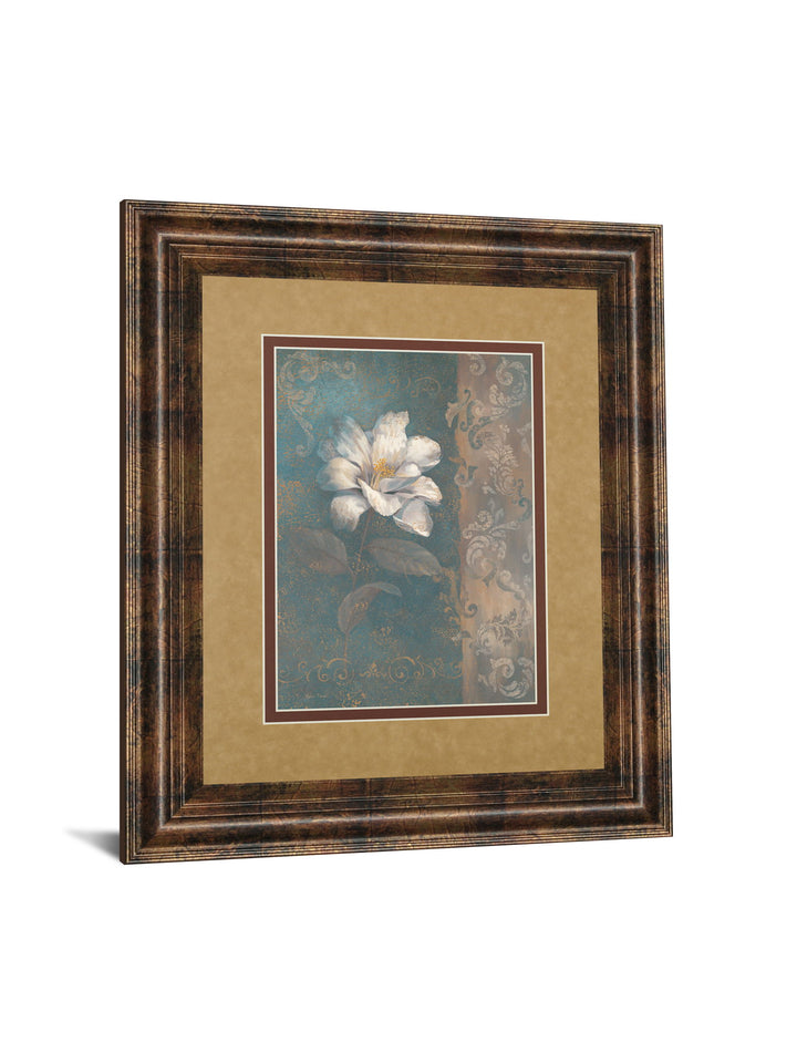 Floral Trans I By Vivian Flasch - Framed Print Wall Art - Light Brown
