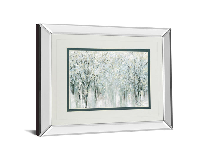Winter Mist By Carol Robinson - Mirror Framed Print Wall Art - Gray