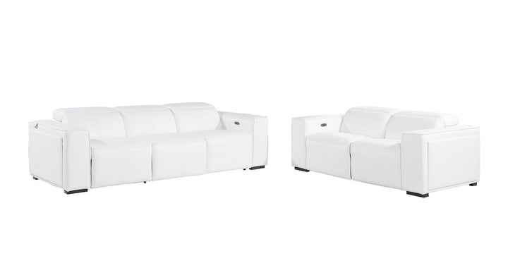 1224 - 5-Piece Modular Power Reclining Sofa And Loveseat Set In With 4 Power Recliners &amp; Power Headrests