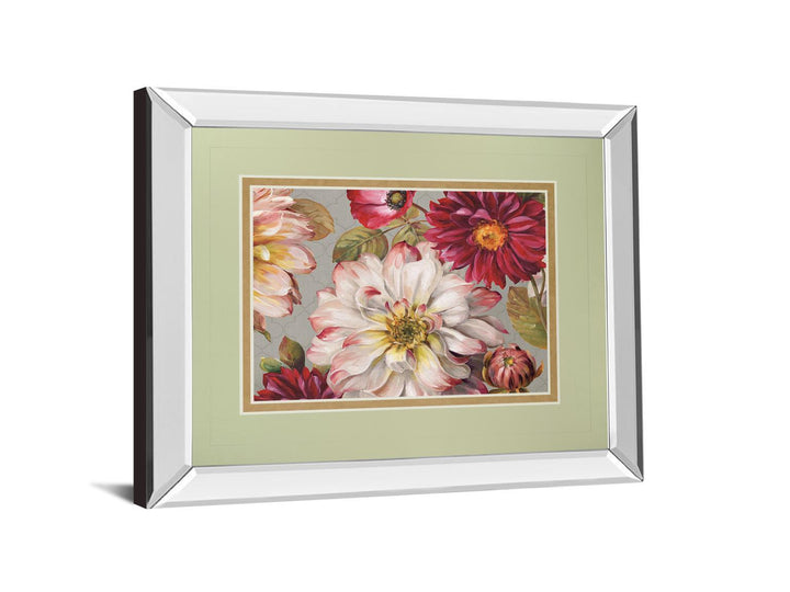 Classically By Lisa Audit - Mirror Framed Print Wall Art - Red