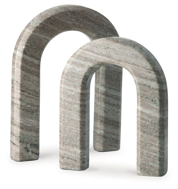 Keithton - Taupe - Sculpture Set (Set of 2)