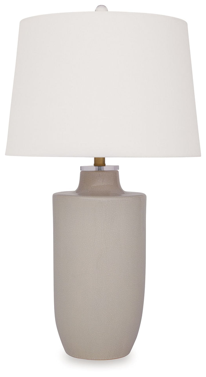 Cylener - Off White - Ceramic Table Lamp