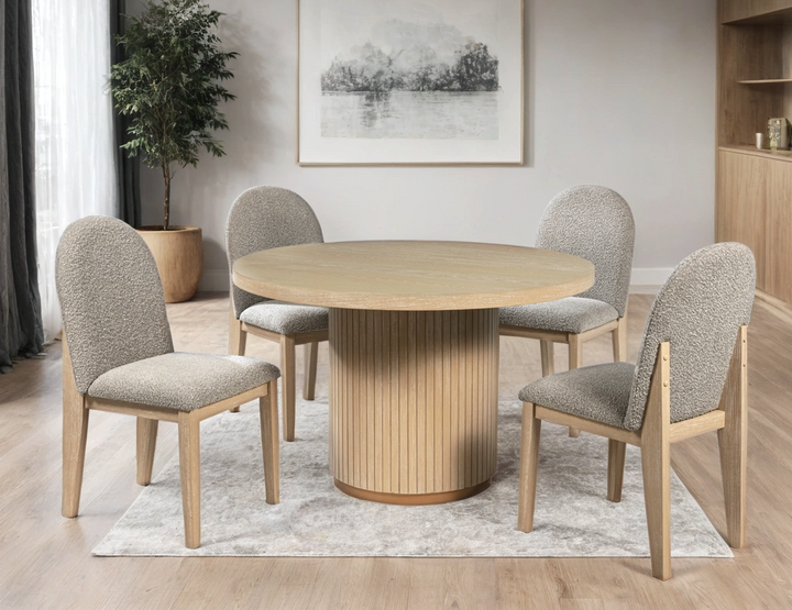 D400 Dining Table + 4 Chair Set