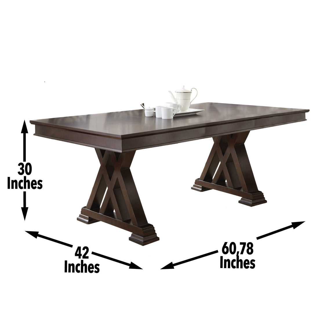 Adrian - Dining Table - Dark Brown