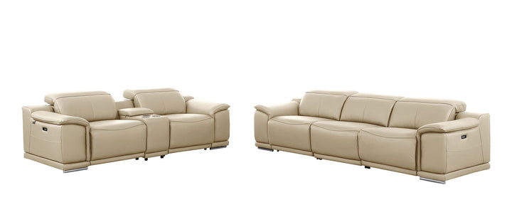 9762 - 6-Piece Modular Power Reclining Sofa And Console Loveseat Set With 5 Power Recliners In