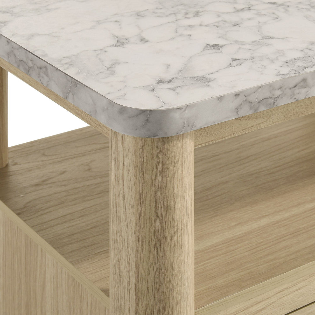 Jonas - Nightstand With USB - Natural