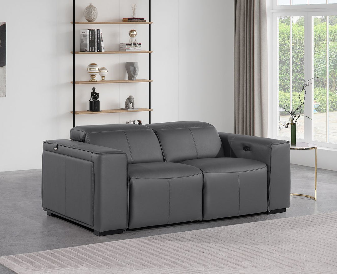 1224 - 2-Piece Modular Power Reclining Loveseat In With 2 Power Recliners & Power Headrests