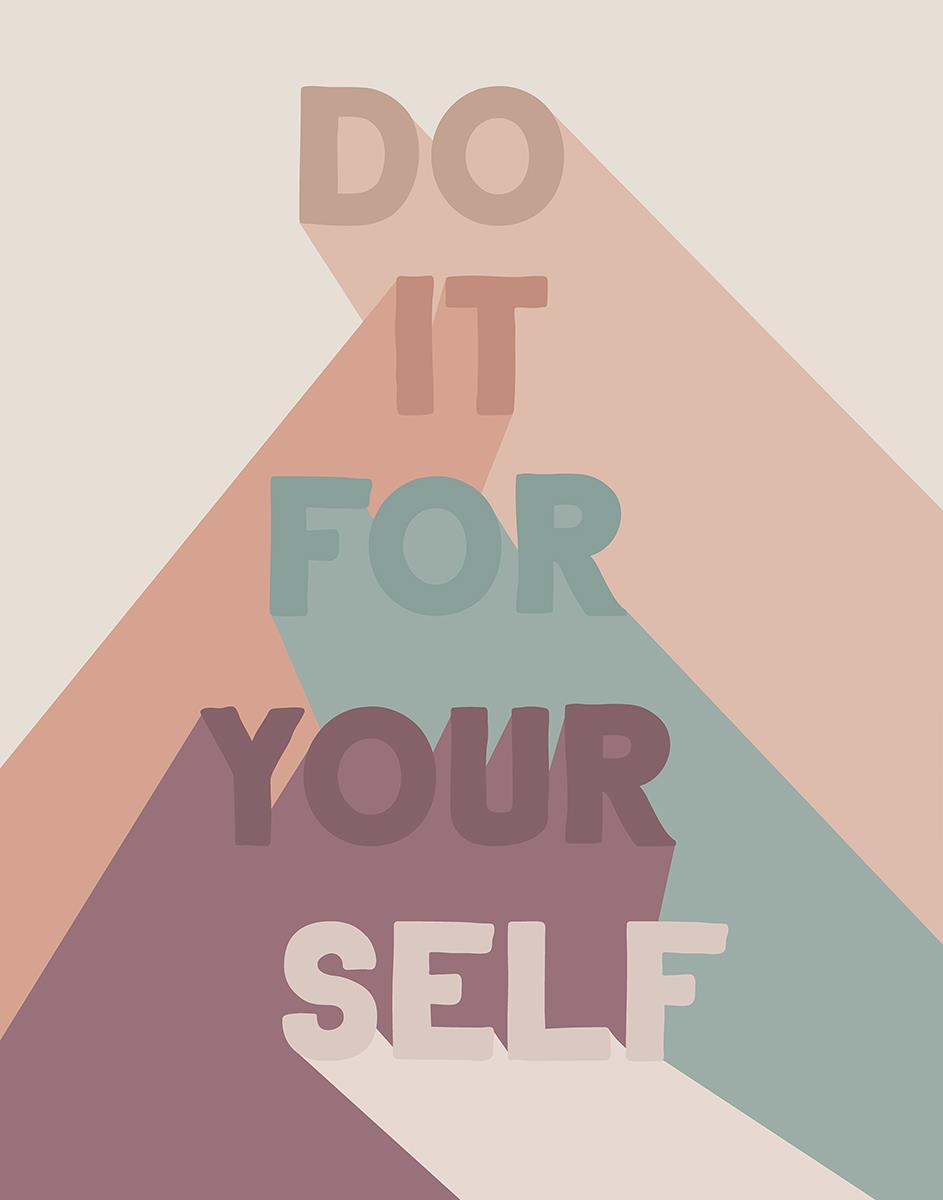 For Yourself By Daniela Santiago (Framed) (Small) - Pink