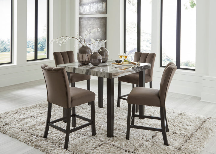 Ashley D581-13 Pub Table &amp; 4 Chairs Set