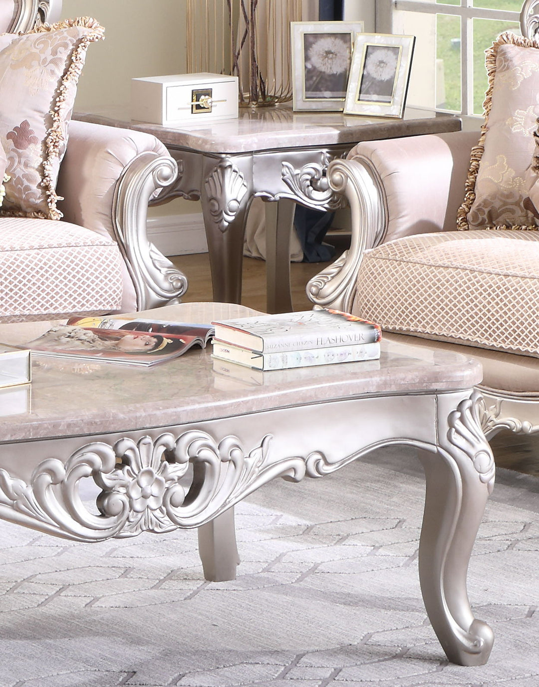 Daisy - End Table - Silver