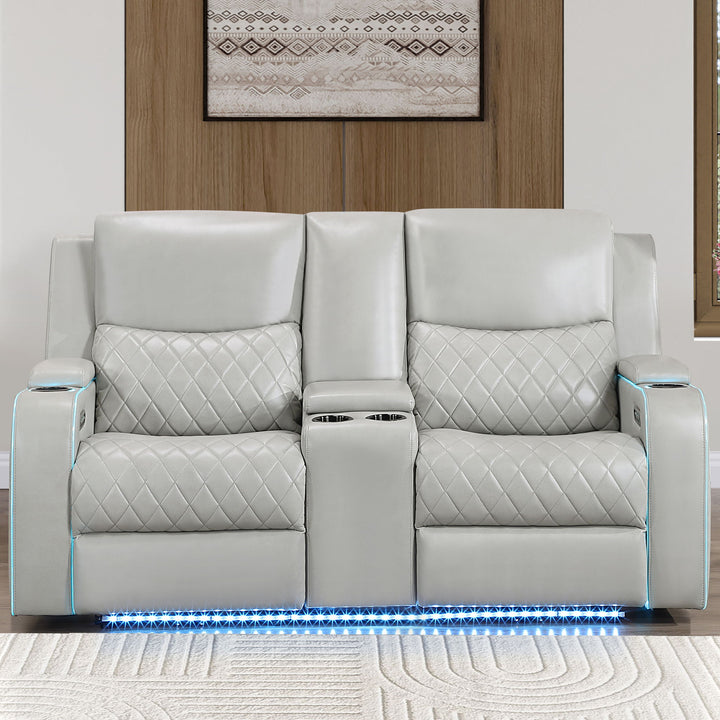 Luna - Power Console Loveseat