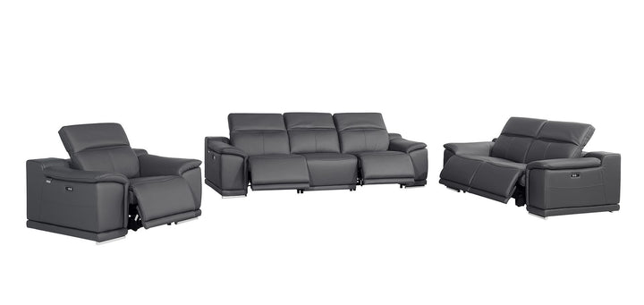 9762 - 6-Piece Modular Power Reclining Sofa, Loveseat And Chair Set With 5 Power Recliners In