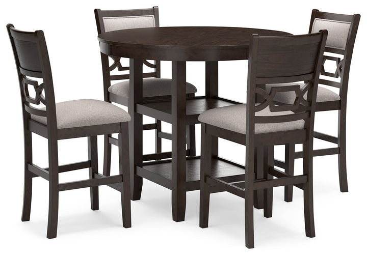 Langwest - Brown - Dining Room Counter Table Set (Set of 5)