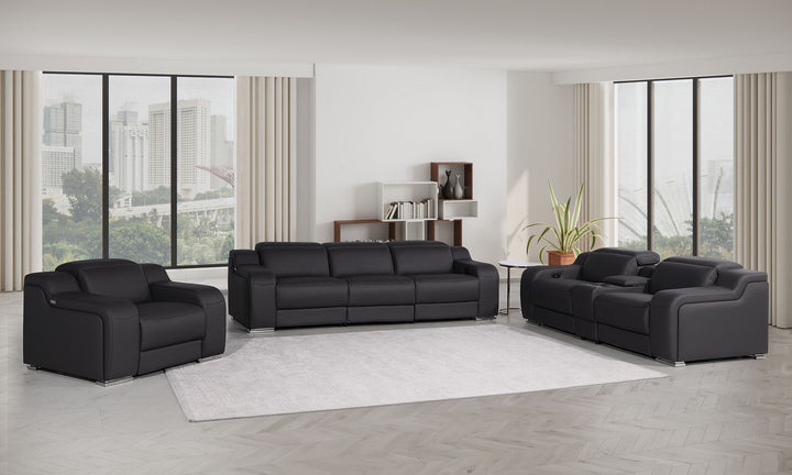 1116 - 7-Piece Modular Power Reclining Sofa, Loveseat & Chair Set In With 5 Power Recliners & Power Headrests