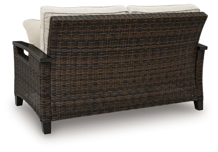 Monterey Point - Loveseat With Cushion - Dark Brown