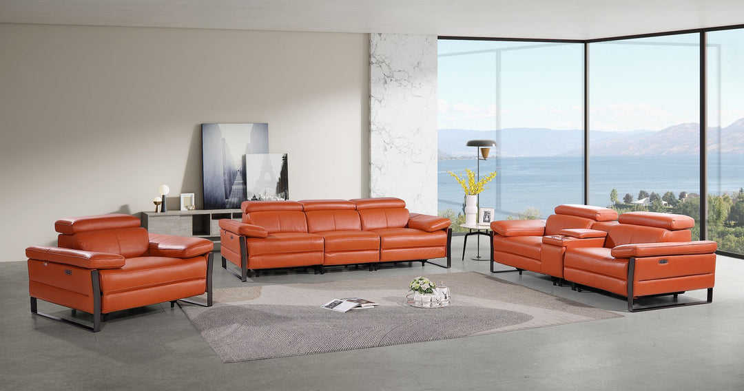 1246 - Modular Power Dual Reclining Sofa, Console Loveseat, And Chair Set With Power Headrests