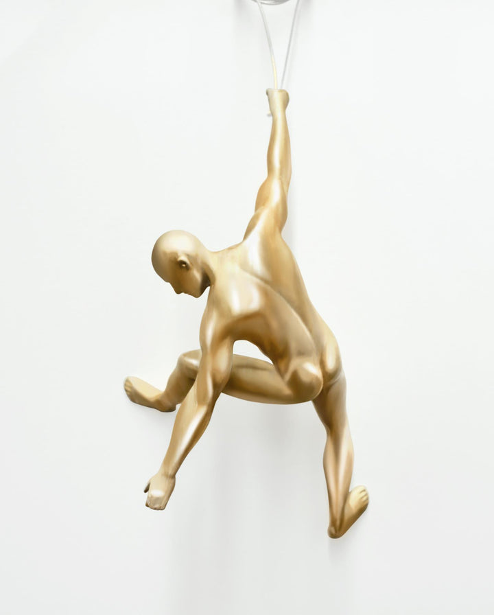 Radiant Climber Pose - 7" x 13" Framed Wall Art