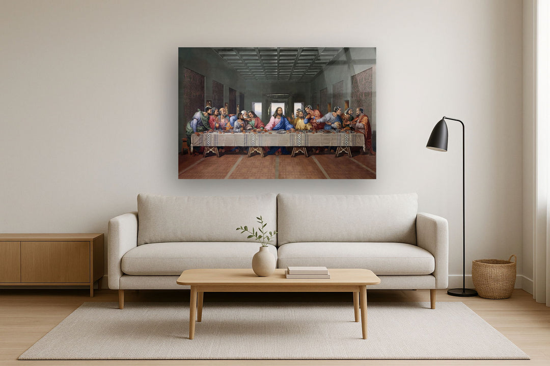 Temp Glass With Foil - Last Supper (Ethnic) - Light Brown