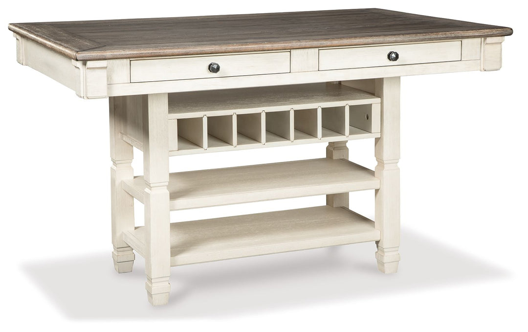 Bolanburg - Rectangular Dining Room Counter Table - Beige