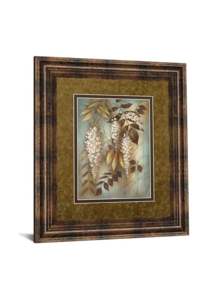 Wisteria Lane Il By Eliane Volherbst-Lane - Framed Print Wall Art - Light Brown