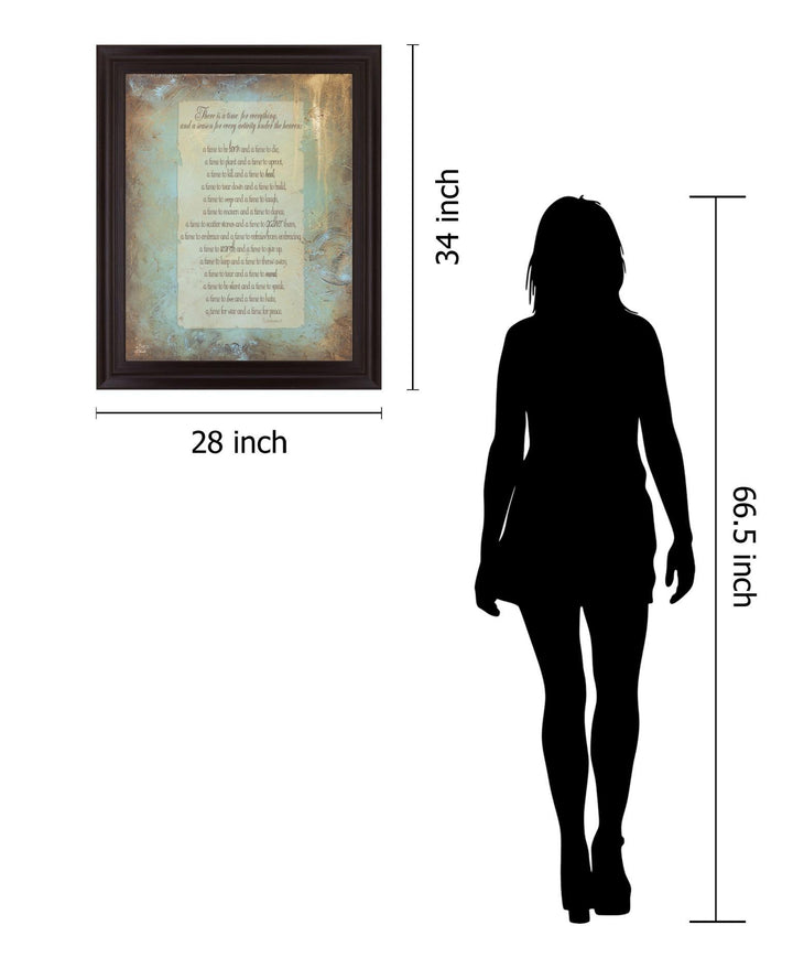 Golden Season Poem - 28" x 34" Framed Wall Art