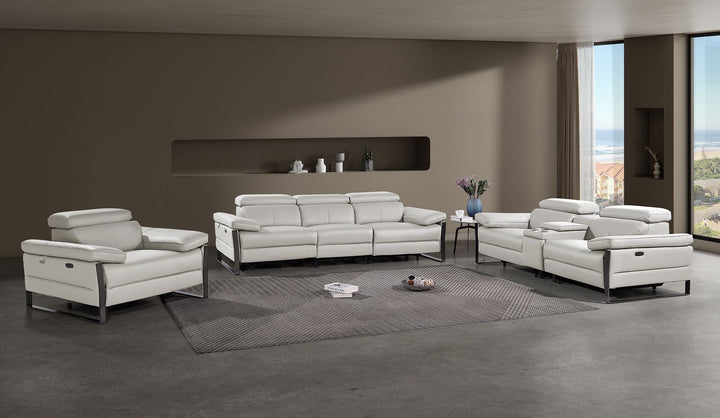 1246 - Modular Power Dual Reclining Sofa, Console Loveseat, And Chair Set With Power Headrests