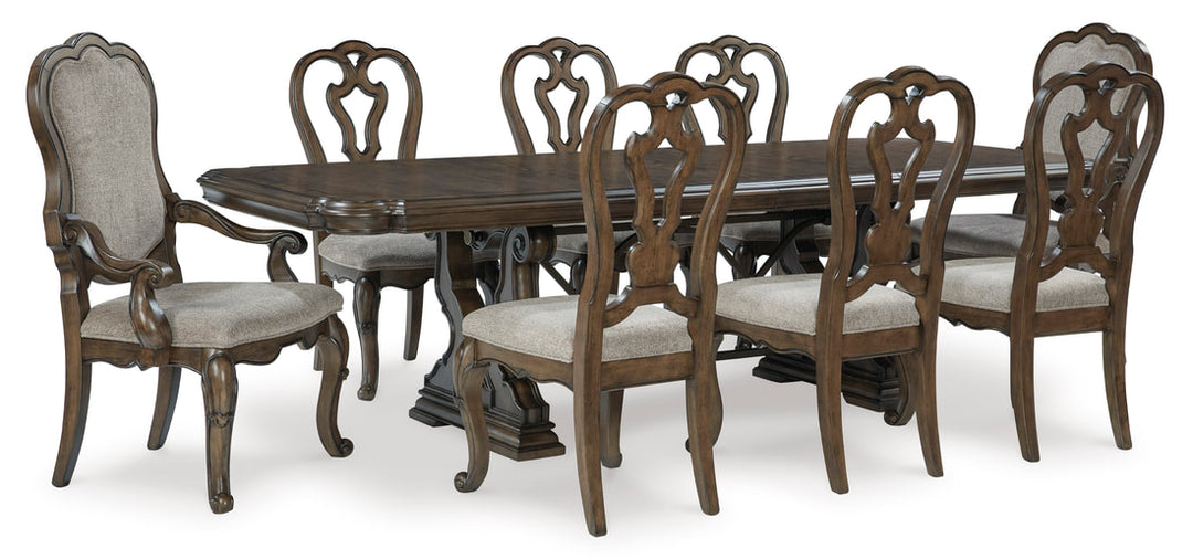 Ashley D947-55T - Table + 6 Chairs (ETA: 9/1)
