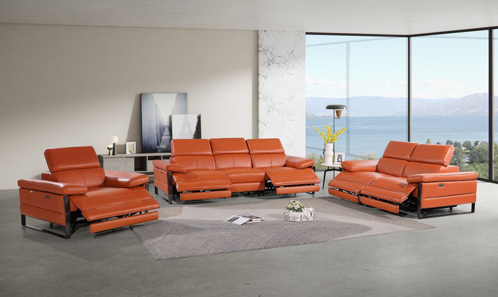 1246 - Modular Power Dual Reclining Sofa, Loveseat, And Chair Set With Power Headrests