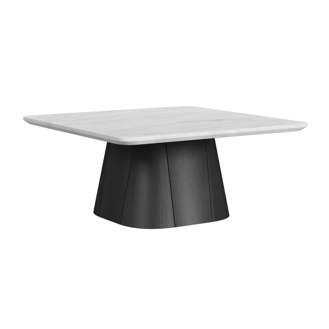 Edison - 2 Piece Occasional Table Set (Coffee Table & End Table) - White And Black