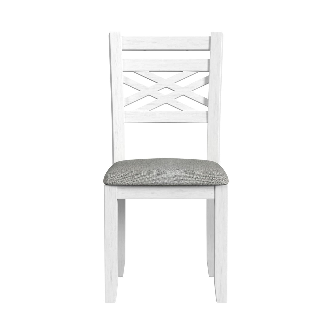 Brooks - 6 Piece Dining Set With Table, 4 Wood Back And Upholstered Seat Chairs, And Bench