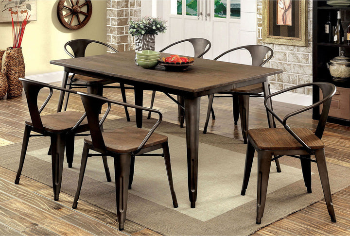 Cooper - Side Chair (Set of 2) - Dark Bronze / Dark Oak